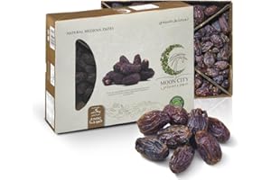 ‎A’LUCRA Alucra Medjool Datteln Jumbo 5 kg - Extragroße Trockenfrüchte aus Palästina - Natürlich süß ohne Zuckerzusatz - Saftige Konsistenz und reichhaltiges Fruchtfleisch für Snacks, Smoothies & Backen