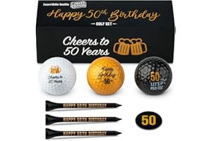 Horrible Balls Golf Birthday Gift Sets - 40th 50th 60th 70th - Perfect Novelty Golfing Present For Him or Her