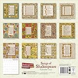 Image de Shakespeare Birthplace Trust - Songs of Shakespeare wall calendar 2017 (Art calendar)