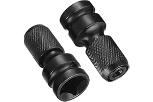 Bapao Confezione da 2 adattatori con attacco da quadrello da 1/2” a esagonale da 1/4”, con sgancio rapido. Esagonale Convertitore Punte per Cacciaviti a Percussione Cricchetto