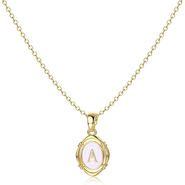 PDPaola Mini Letter E Necklace - Collana con nome a lettera, colore: oro, Onesize, Argento sterling, Zirconia cubica : PDPAOLA
