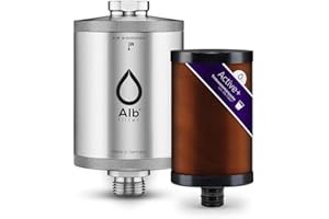 Alb Filter® Active Plus+ Wasserfilter gegen Kalk, Bakterien, und andere Schadstoffe | Unterspüle | Made in Germany Edelstahl Natur