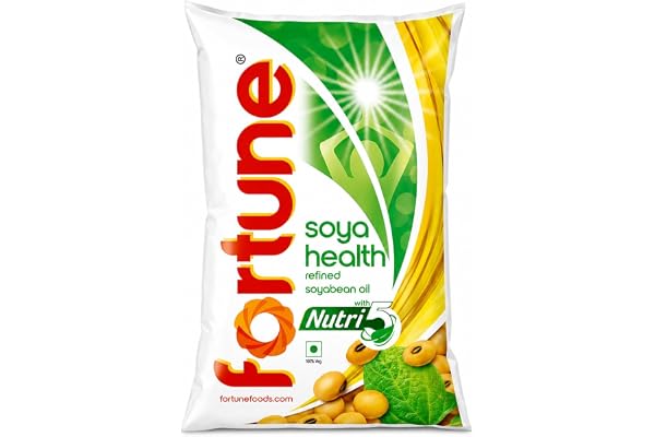 Fortune Soya Health Refined Soyabean Oil, 750g, Fortified with Vitamins A and D
