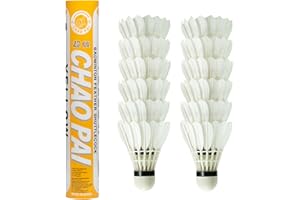 J. CHAO PAI C. 12 Pièces Tube Badminton Volants
