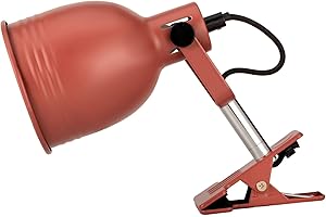 Pauleen 48141 Clip of Glow Klemmleuchte aus Metall Schreibtischlampe zum Klemmen Industry -Look für Loft Design Lampe max25W E14 Braun 230V Metall