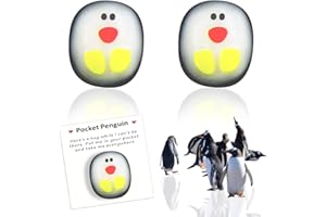 Zoonvii Pocket Penguin Hug,A Little Pocket Penguin Hug, 2 Stück Mini Tier Taschen Umarmungs Pinguin,Niedlich Pinguin Spielzeug Ermutigende Geschenke mit Ermutigender Grußkarte zur Ermutigung