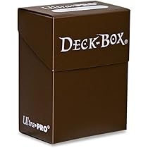 Ultra Pro Deck Box Solid Braun - Aufbewahrung Für Sammelkarten