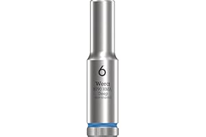 Wera 05004503001 Chiave a Bussola 1/4", Blu, 6.0 mm