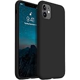 MADNOVA iPhone 11 İle Uyumlu Lansman Kılıf İnce Sıvı Silikon 3 Katmanlı Tam Kaplamalı Yumuşak Jel Kau&ccedil;uk Telefon Kılıfı (siya
