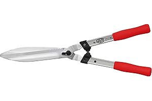 FELCO 250-57 Cesoie per siepi (lunghezza 57 cm, lunghezza della lama 25 cm, manici in alluminio a I, lame con rivestimento in cromo, cesoie, lame grandi, vite del grasso)
