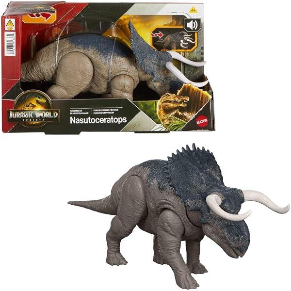 Figurine Dinosaure Jurassic World Wild Roar - Rugissement Et Action Attaque