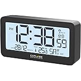 Explore Scientific, Radiosveglia, Orologio Led, Nero