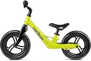 cariboo Magnesium Pro Bicicleta Sin Pedales para Niños Desde 2 Años Ultraligera Cuadro De Magnesio Ruedas 12 Pulgadas Sillín Ajustable hasta 30 Kg Montaje Rápido