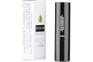 ANGGREK Forme de rouge à lèvres de stylo de couleur de cheveux, teinture provisoire de cheveux pour la couverture de cheveux blancs, coloration de craie de cheveux(Noir)