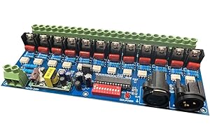 NUTBRO 12CH AC Triac DMX Dimmer High Voltage DMX512 - Decodificador de intensidad AC Triac DMX512, regulador de intensidad AC110-220 V