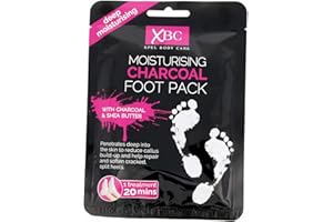 XPEL BODY CARE 4 x XBC Moisturising Charcoal Foot Pack - Charcoal & Shea Butter