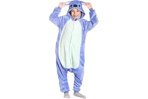 Kitimi Pijama Onesie Animal Disfraz Niños Niña, Mono Pijama Entero Cosplay Disfraz Disfraces de Carnaval Fiesta de Cosplay Halloween