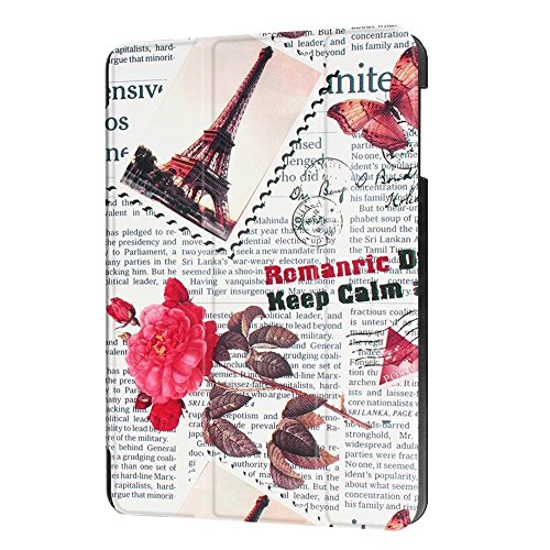 Tablette Samsung Tab A T580 10.1 Hülle, Folio Slim Kunstleder Schutzhülle Flip Cover für Samsung Galaxy Tab A (2016) SM-T580N/T585N 25,54 cm (10,1 Zoll) mit Multi-Standfunktion (#2 Vintage Zeitungen) - 3