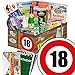 Produktbild 18 Geburtstag Geschenk DDR - SPEZIALITÄTEN Box mit DDR Waren + Geschenkverpackung "Verkehrsschild 18" mit Ostmotiven + gratis DDR Kochbuch + gratis Geschenkkarten – Rotkäppchen Sekt (0,2l), Halberstädter Schmalzfleisch, rote Grütze Himbeer uvm. +++ Ostprodukt DDR Box als Geschenkkorb mit DDR Spezialitäten ++ Geschenk 18. Geburtstagsgeschenke Geschenkkorb für männer geburtstagsgeschenk für Mutter geschenkkörbe Geburtstag 18 Mann Ostgeschenke für Männer Geschenk zum 18. Geburtstag Männer