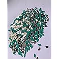 Kavya Fashion Eye Shape Mirror Kit For Jewellery Making,Other Craft Work (Total-200 Pieces) Free Fabric Glue Cone (Eye Shape), White