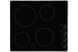 Whirlpool AKM609IX Built-in Electric Hob, 60cm wide, 4 cooking zones, Black