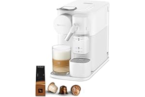 De'Longhi Nespresso Lattissima One Evo EN510.W, Machine a Café Capsule, Expresso et Cappuccino, 1450W, Blanc