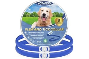 YOTANGO Dog Collar Repellent 2-Pack Dog Collar Repellency Slow Release, Pleasant Aroma, Waterproof - Dark Blue