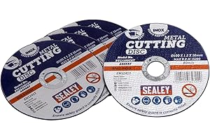 Sealey PTC%2F100CET5 100 x 1.2 mm, foro 16 mm-Disco da taglio, confezione da 5 pezzi