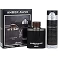 Rasasi Amber Alive For Men Gift Set | 100ML Perfume and 200ML Deodorant | Long-Lasting Fragrance | Gift for Him
