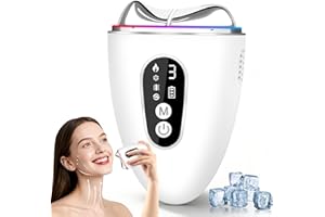 BLIUOZR Appareil Anti Rides Massage Visage 4 Modes, EMS Guasha Électrique 4 en 1,Masseur Visage Lifting avec Froid Chaleur & Vibration,Masseur Facial pour Face Cou Anti-age Raffermissant