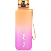 UZSPACE 1,5 l spor i&ccedil;ecek şişesi, bisfenol A i&ccedil;ermez, b&uuml;y&uuml;k i&ccedil;ecek şişesi, 1.500 ml, sızdırmaz su şişesi, spor, bisiklet ve d