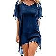 Voqeen Chiffon Beachwear, Womens Tassel Bikini Cover Up Swim Beach Dress