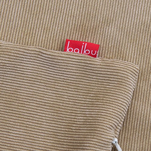 Baibu Einfach Dekorativ Sofa Kissenbezug Kissenhülle mit verdecktem Reißverschluss aus Kord in 10 modernen Farben und 6 Größen 40x40cm Khaki - 3
