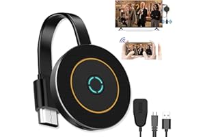 Mokeum Kabelloser Display-Dongle, 4K2.4G HDMI-Bildschirmspiegelung, Display-Dongle, WLAN-HDMI-Adapteranschluss, HDMI-Bildschirmspiegelung für PC/Tablet/Telefon auf HD-Display, TV-Projektor