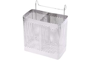 UNGROL Soporte para colgar en la pared para cubiertos de acero inoxidable para palillos, cucharas, tenedor, organizador de almacenamiento, escurridor de utensilios de cocina