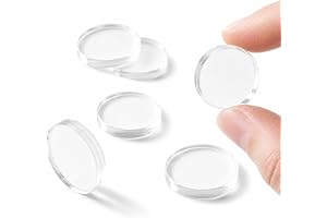 20 stycken gumminoppar för glasplattor, silikondyna, runda gumminoppar, självhäftande glasbordsbuffert, halkfria kuddar, självhäftande möbelunderlägg, gummibuffert för fotoram, köksskåp ( 2 cm x 3 mm)