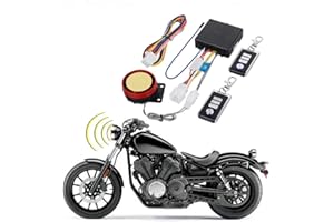 BAITHNA DC12V Motorcycle Anti-Theft Alarm Security System Remote Control Engine Start Bike Anti-Hijacking Cutting Off Remote Engine Start Arming Disarming