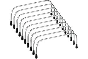 sourcing map Metal Internal Wire Frames - 5.91" 10Pcs Tubular Bag Frame Rectangle Bag Handles for Lunch Bag Purse Bag Backpack DIY Making