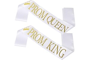 OUNONA 2 St Graduation Sash med Guldtryck till Prom Skolavslutning Fotoprop för Festligheter