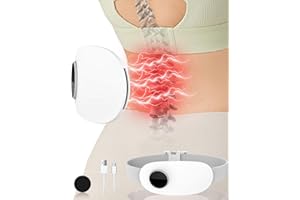 KOURIC Heat Pads for Back Pain Relief,Back Massagers for Pain with Heat,Heated Back Warmer for Pain,EMS Cordless Low Back Massager,Rechargeable Belt Maia Massage for Deep Tissue,Mothers Day Gifts