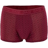 Dagi Bordo Desenli Micro Modal Boxer