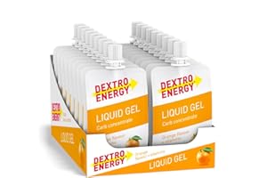 ‎DEXTRO ENERGY DEXTRO ENERGY LIQUID GEL ORANGE + VITAMINS - 18x60ml (18er Pack) - Traubenzucker Konzentrat aus schnell verfügbaren Kohlenhydraten, Energy Gel, Vitamin B6, Energy Riegel Alternative