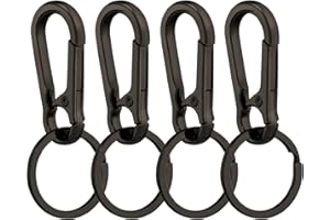 Sugeru® 4 metalowe breloczki do kluczy – stop cynku – antykorozyjne | breloczek do kluczy karabińczyk | brelok do kluczy | brelok do kluczy | wielofunkcyjny