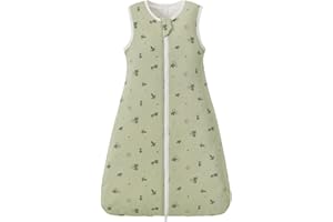 Nivolltha Super Soft Winter Baby Sleeping Bag 2.5 TOG, 100% Cotton Warm Sleeping Bag 18-36 Months for Infant Toddler, Newborn Essentials, Maples