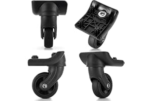 Delamiya 4 ruote di ricambio per bagagli, valigia, ruote per bagagli, ruote di ricambio OD da 50 mm, ruote di ricambio, rotelle, rotelle, per trolley, valigie da viaggio, custodie morbide e rigide