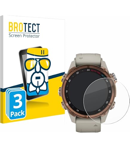 Protection écran Verre Trempé Pour Garmin Descent Mk3i 51mm - Lot De 4 Films Ultra-minces Anti-rayures, Anti-bulles