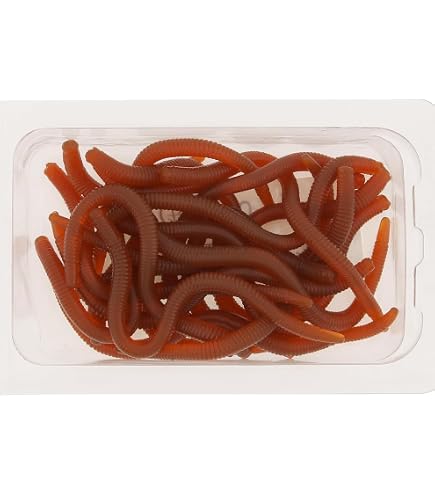 10 Leurres Souples Silicon – Vers/gusanos Gris Réalistes Pour Pêche, Uxcell