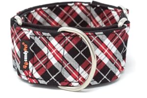 candyPet - Martingale Dog Collar, M, PLAID