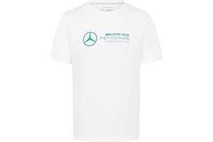 Mercedes AMG Petronas Camiseta de Hombre F1 con Gran Logo del Equipo en 3D