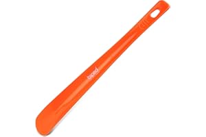 DIE SCHUHANZIEHER Calzador plastico 35 cm con agujero para colgar z1555(naranja luminoso)